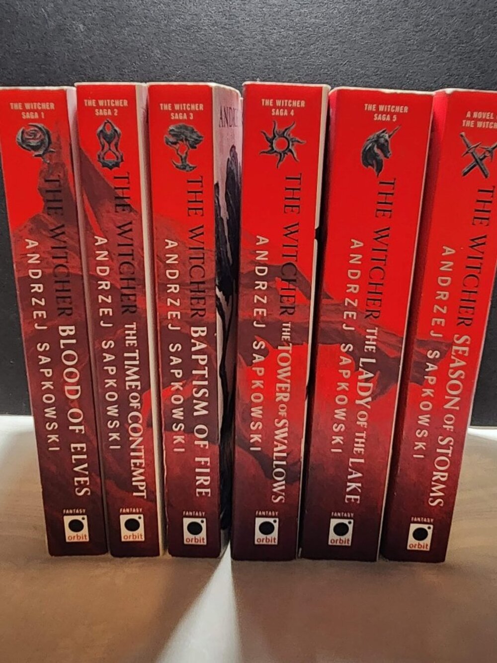 Andrzej Sapkowski: The Witcher Complete Saga 1-5 Books Paperback, w/ bonus book